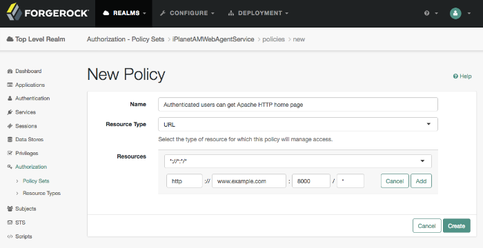 AM New Policy Type and Resources