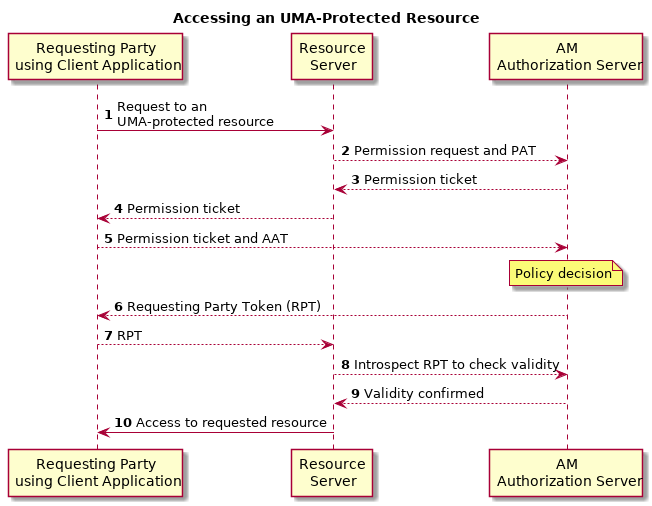 UMA RPT Token flow