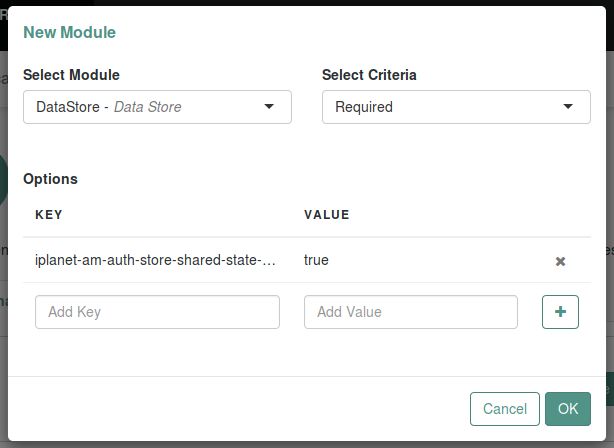 Configuring the first module in an authentication chain