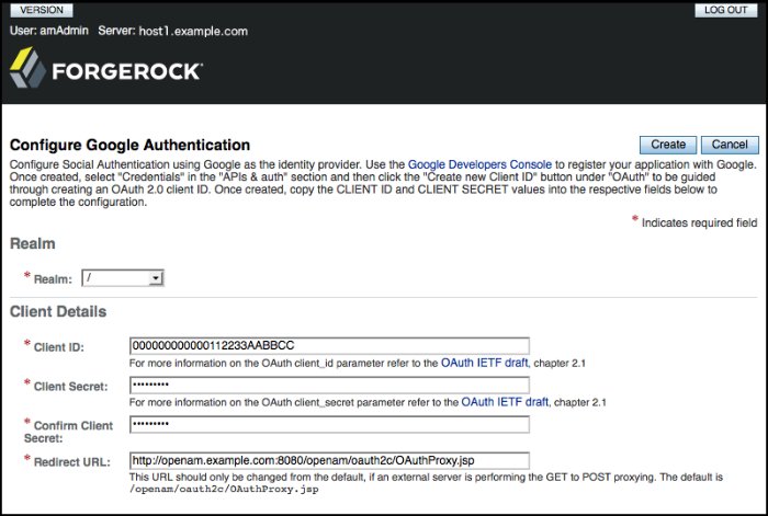 The Configure Google Authentication wizard.