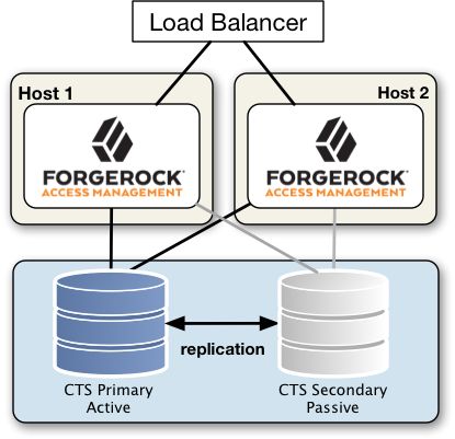 A CTS active-passive deployment