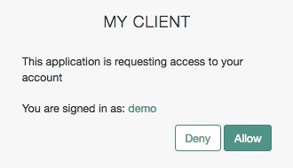 OAuth 2.0 consent screen.
