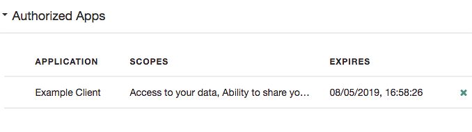OAuth 2.0 Self-Service
