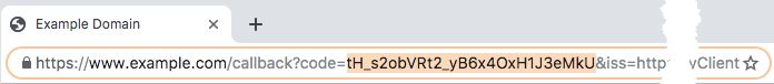 OAuth 2.0 Authorization Code in Browser URL Bar