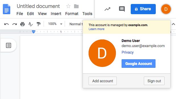 Managing a federated identity at the SP.