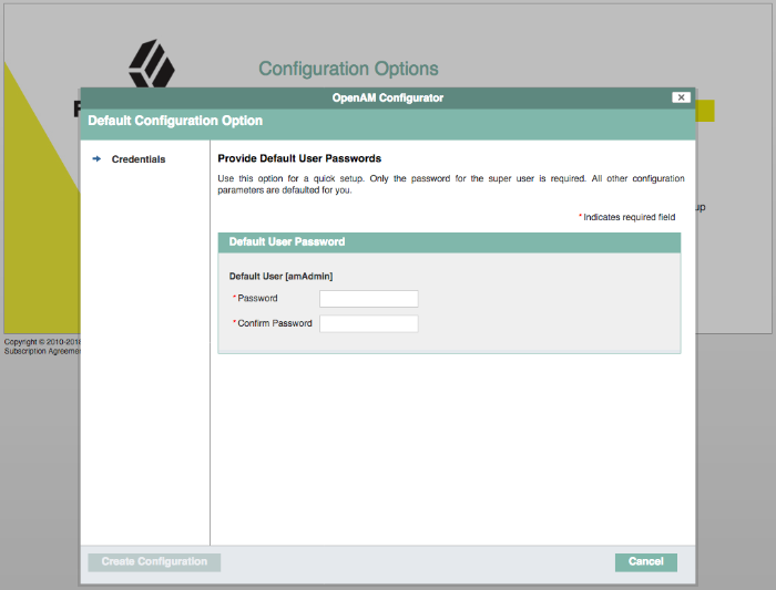 AM Default Configuration