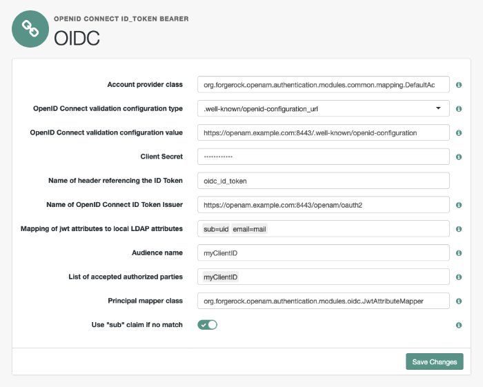 OpenID Connect id_token Bearer Module Configuration