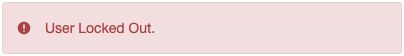 Account locked error when reaching Success node