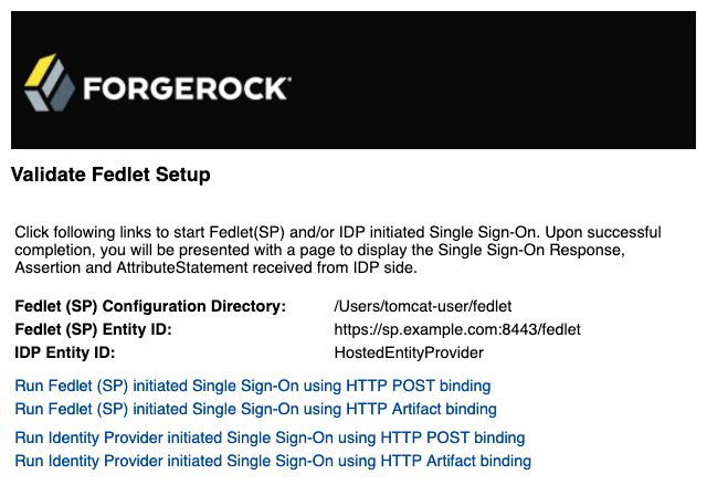 Home page for demo Fedlet