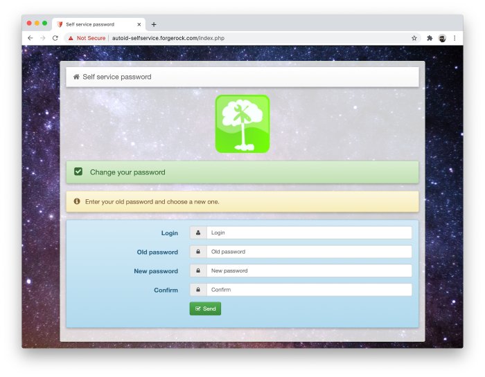 An image showing the Self-Service Dashboard.