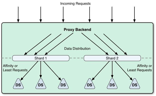 LDAP request routing in a proxy backend
