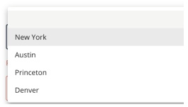 iga request fields dropdown preset list