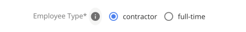 iga request fields radio buttons