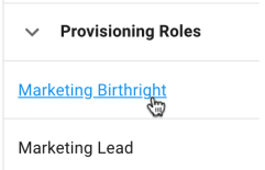 iga user attributes table click entitlement