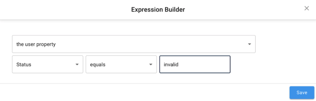 iga expression builder user property
