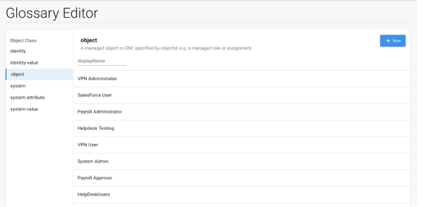 iga glossary editor interface
