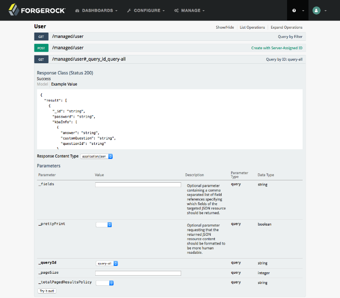 API Explorer: Querying All Users