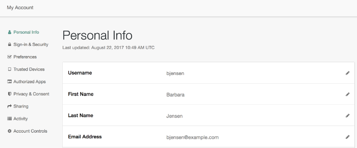 Defaults to Personal Information