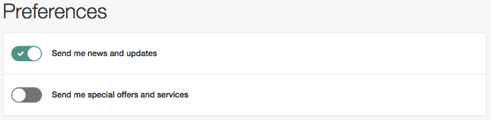 Social ID Preferences in the Self-Service UI