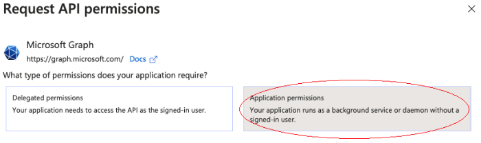 Set API permissions