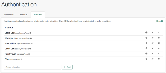 IDM Authentication Modules, with IWA