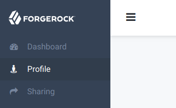 Icons in the Left-Pane of the End User UI