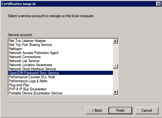 IDM Pwd Sync Service