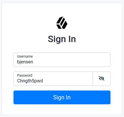 Logging in as bjensen:Chngth5pwd