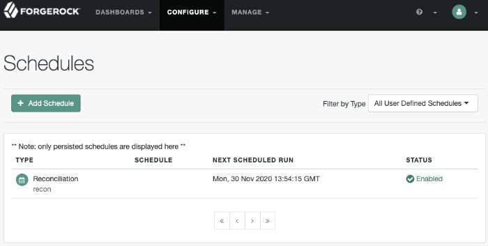 Manage Schedules in the UI