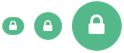 Examples of social identity provider registration badges.