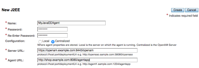 Creating a new agent profile