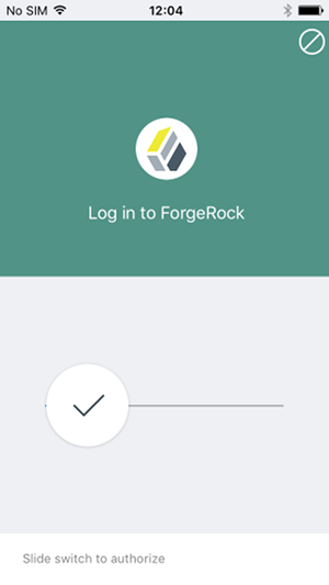 The Push Notification Authentication Screen