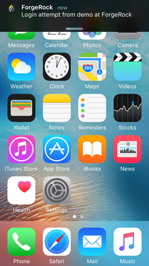 Push notification when unlocked and app closed