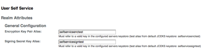 User Self-Service Key Pair Aliases