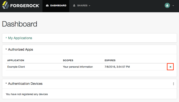 OAuth 2.0 Self-Service