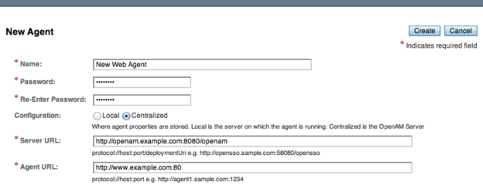 Creating a new agent profile