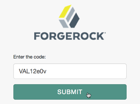 OAuth 2.0 user code.