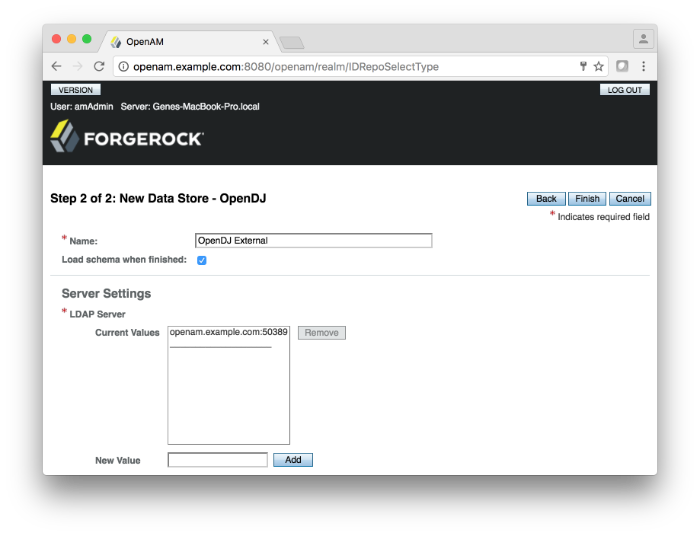 Load schema when finished