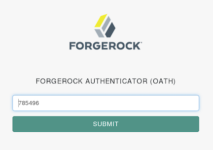 Screen in which to Enter a One-Time Password
