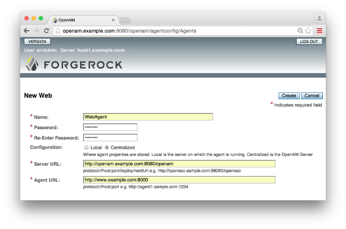 New Web Agent Profile