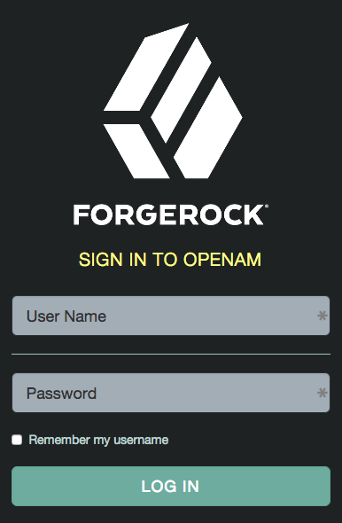 XUI login page with custom partial applied.