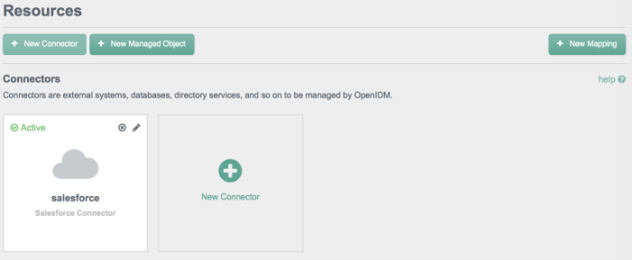 Salesforce connector now active