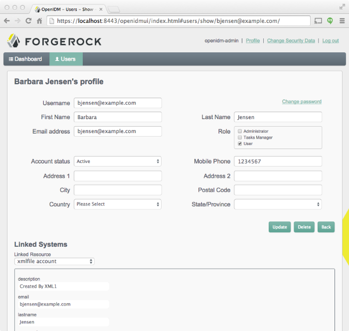 User data after a reconciliation