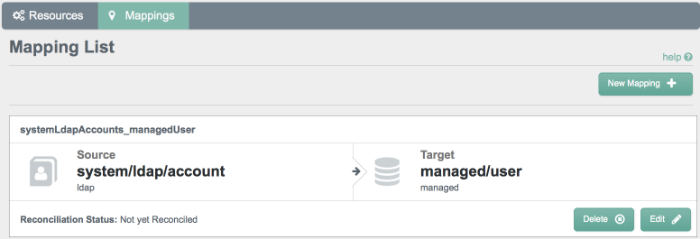 Mappings tab showing the mapping for Sample 2