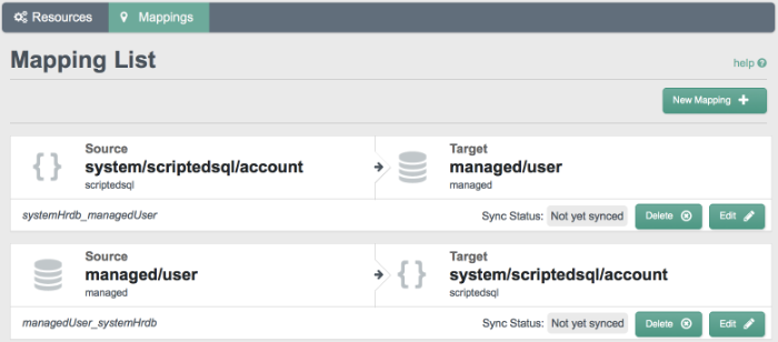 Mappings tab showing the two mappings for Sample 3