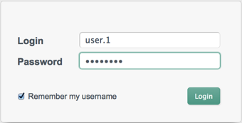 Log into the UI