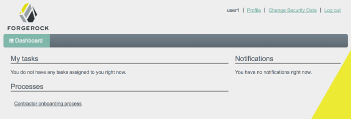 User interface - processes