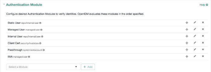 OpenIDM Authentication Modules, with IWA