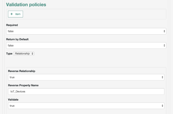 Device Validation for a Relationship