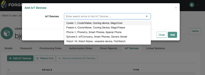 Assigning a Device to a User